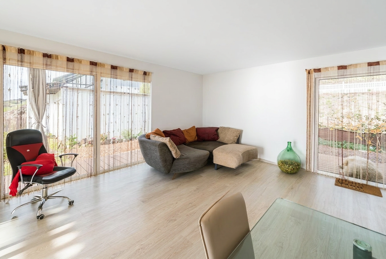 Living room interior — enhanced