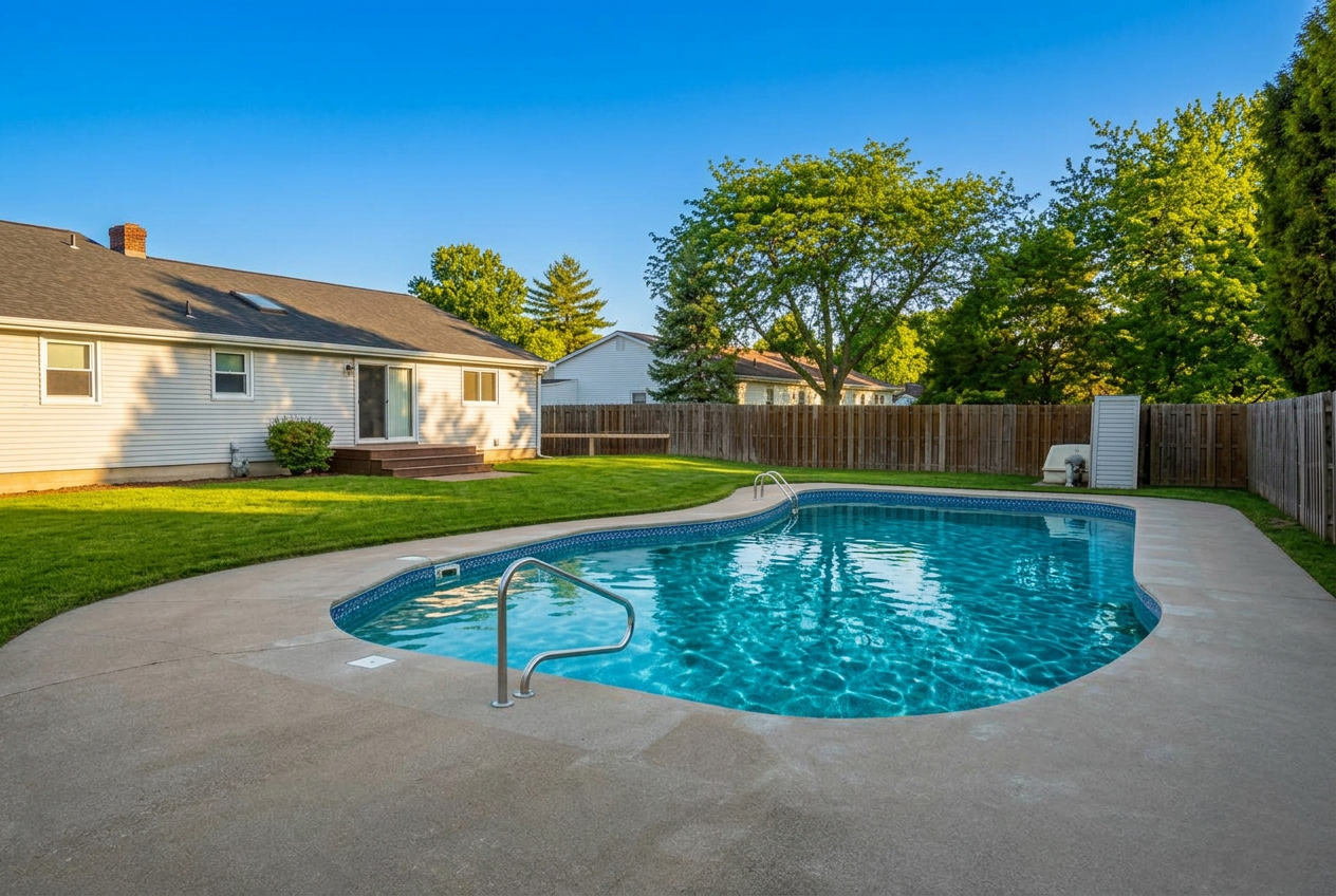Backyard pool — enhanced